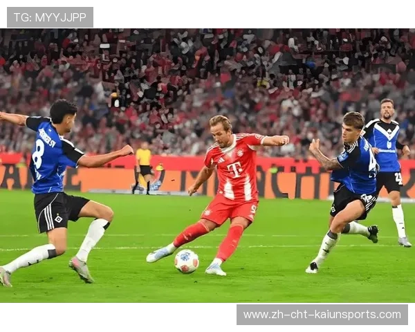 凯恩禁区转身抽射，拜仁牢牢占优